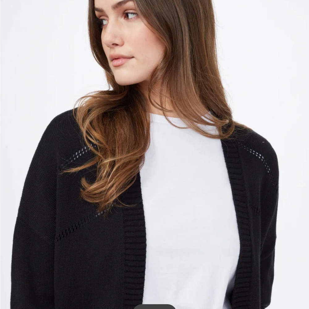 NWOT Tentree Women's Classic Black Cardigan  XL - Picture 3 of 11